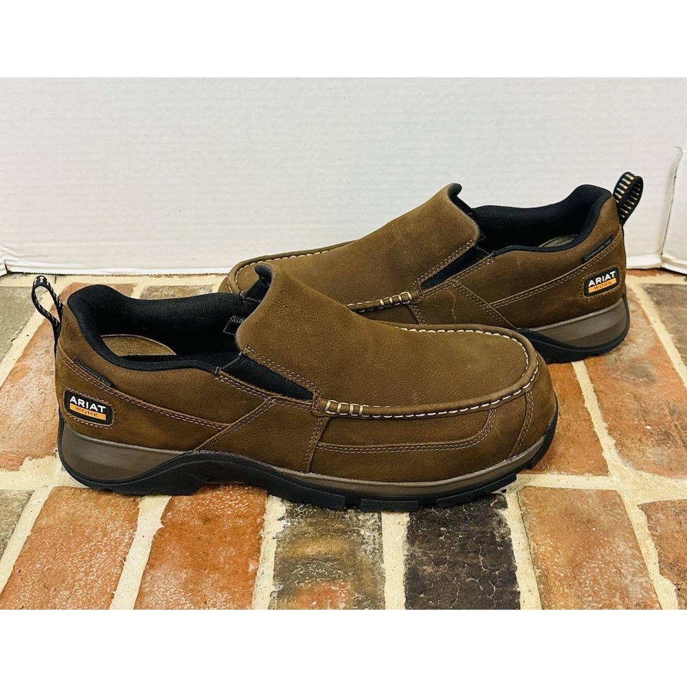 Ariat Edge LTE Slip-On SD Composite Toe Work Shoe Dark Brown Mens 13 EE